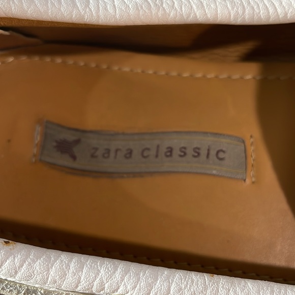 Zara men white boat shoes leather size 9 made in Portugal - Picture 4 of 17